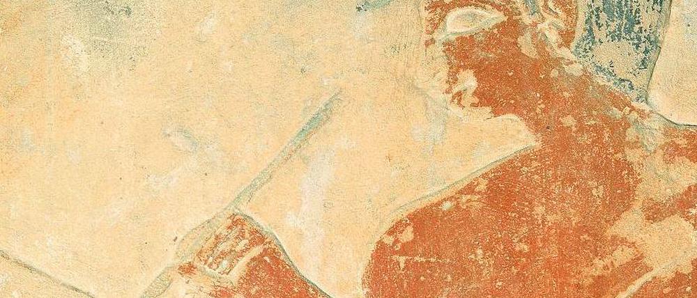 Große Erzählungen. Altägyptische Literatur wurde von Schreibern vervielfältigt und dem nicht schriftkundigen Volk vorgetragen. Im Bild ein Grabrelief aus der Zeit des Alten Reiches. 