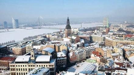 Altstadt von Riga. Die deutschen Studenten sind willkommen - und an den Unis ist Platz. Denn viele junge Letten gehen ins Ausland.
