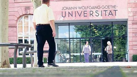 Geschäftig. Die Goethe-Universität in Frankfurt am Main profitiert am meisten von ihrem Status als Stiftungsuniversität.