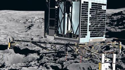 Ziel vor Augen. Die Landeeinheit „Philae“ soll am Mittwoch auf dem Kometen Tschurjumow-Gerassimenko aufsetzen. 