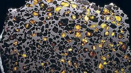 Kosmische Festplatte. Dieser Meteorit enthält magnetische Informationen, die 4,5 Milliarden Jahre alt sind. 