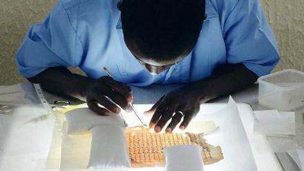 Manuskript-Kultur. In Bamako werden erste Handschriften aus Timbuktu restauriert, die vor der Zerstörung durch den IS gerettet wurden.