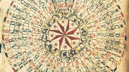 Kreistafel des julianischen Kalenders (aus dem Jahr 1690)