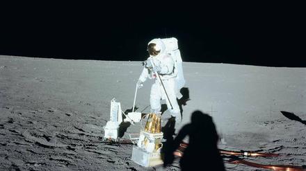 Alan Bean hatte eine schöne Kamera mit auf den Mond gebracht. Viel filmen konnte er mit ihr aber nicht.