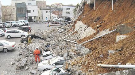 Umwälzend. Erdbeben kommen in Japan häufig vor. Sie können auch die Landschaft verändern.