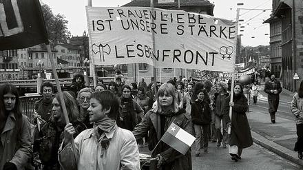 Protest. Die „Lesbenfront“ 1977 in Zürich. Frauen werden in der historischen Forschung oft noch marginalisiert. 