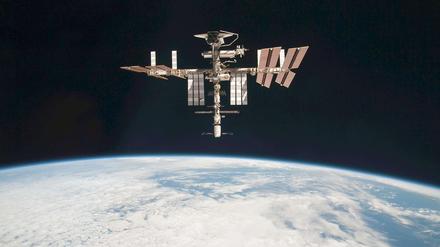 Die Internationale Raumstation, aufgenommen am 23. Mai 2011. 