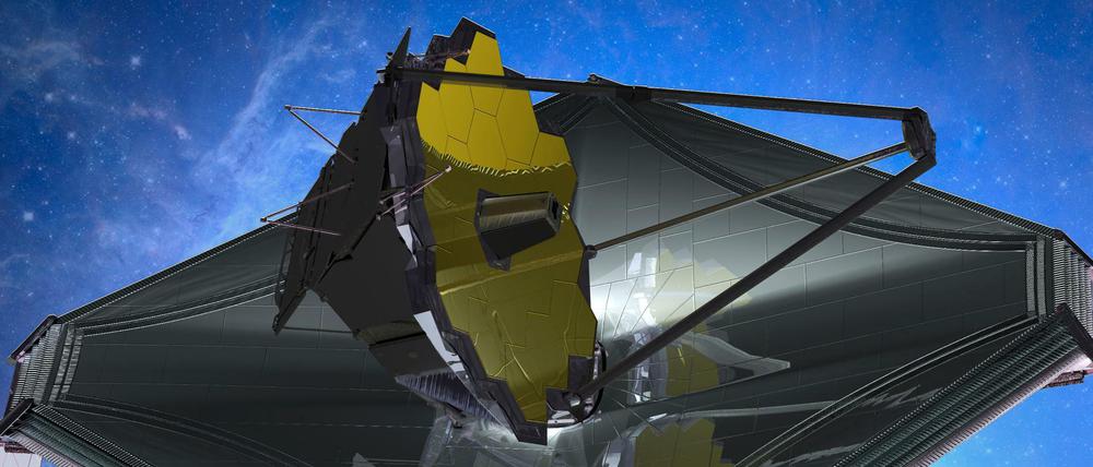 Eine Darstellung des James Webb Space Telescope.