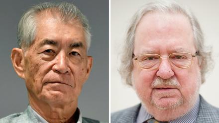 Tasuku Honjo (links), Professor an der Universität von Kyoto, und US-Immunologe James P. Allison teilen sich den Medizin-Nobelpreis 2018.