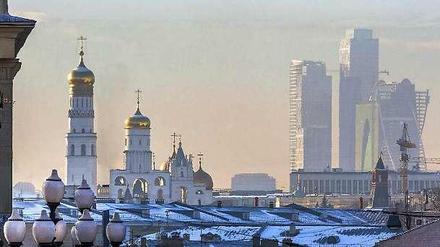 Moskauer Innensicht: Die Skyline der russischen Hauptstadt