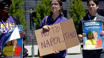 Proteste gegen Janet Napolitano