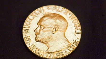 Die Nobelpreis-Medaille mit dem Konterfei Alfred Nobels.