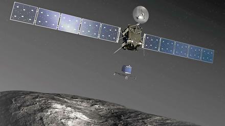 Wunschdenken. Die Sonde "Philae" soll auf dem Kometen Tschurjumow-Gerasimenko landen und ihn genauer untersuchen. 