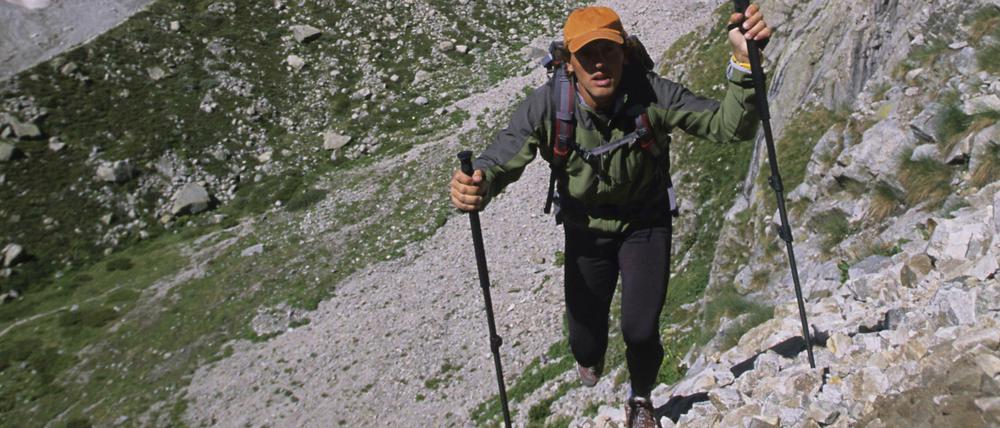 Extremsportler: Simone Moro beim Bergsteigen in den italienischen Alpen.