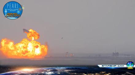 Der dritte Testflug eines SpaceX Starships endet mit einer Explosion, diesmal aber erst nach der Landung.