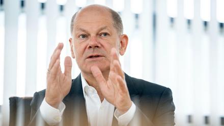 SPD-Kanzlerkandidat Scholz erntet für seine „Versuchskaninchen“-Äußerung Kritik.
