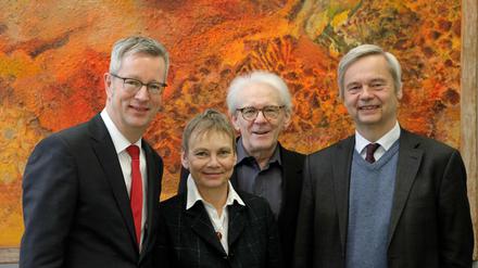 Vier Berliner Unis-Chefs im Porträt.
