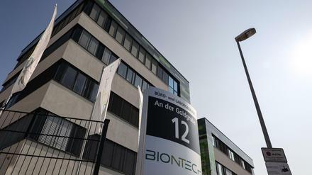 Die Zentrale des Unternehmens Biontech in Mainz