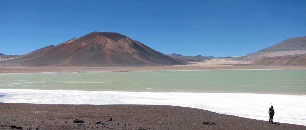 Der Altiplano ist eine weite Ebene in den zentralen Anden, die von Vulkanen durchstoßen wird. 