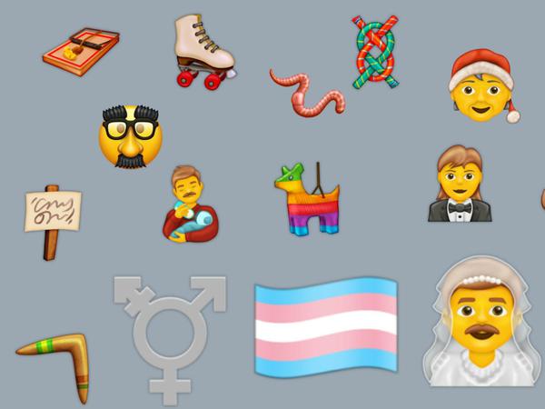 Palette neuer Emojis, die im Sommer 2020 eingeführt werden sollen.