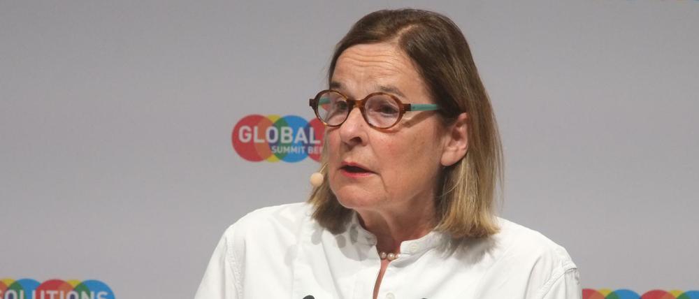 Barbara Ischinger - hier im Mai 2018 als Key Note-Sprecherin beim Global Solutions Summit in Berlin.