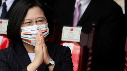 Die Präsidentin Taiwans, Tsai Ing-wen, kann zufrieden sein mit dem Verlauf der Corona-Pandemie in ihrem Land.