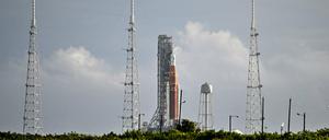 Die unbemannte Rakete am Kennedy Space Center in Cape Canaveral, Florida.