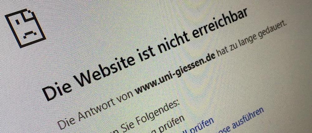Seit dem zweiten Adventssonntag ist die Universität Gießen komplett offline.