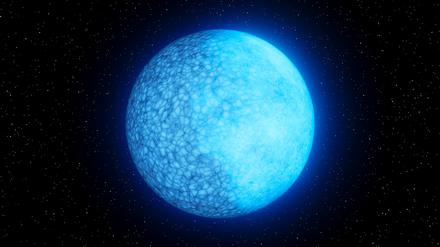 Auf der einen Hemisphäre des Zwergsterns Janus herrscht Helium, auf der anderen  Wasserstoff vor.