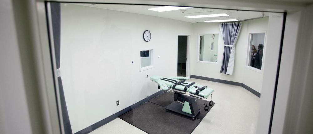 Eine Hinrichtungskammer in den USA. In den gesamten USA ist die Todesstrafe inzwischen auf dem Rückzug.