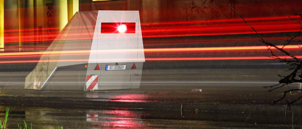 Radarfalle am Treptower Park.